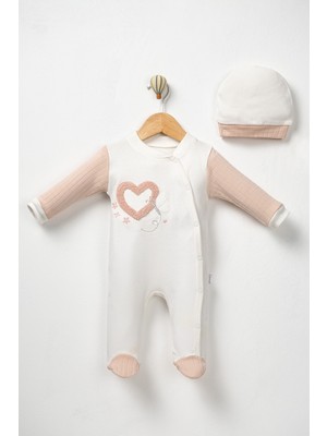 Annora Baby Kız Bebek Kalpli Tulum