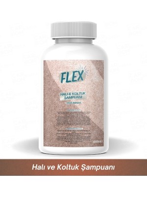 Flex Halı ve Koltuk Şampuanı -Kar Çiçeği Parfümlü-| ideal pH | Makinada Kullanıma Uygun | Kumaş Koruma Teknolojisi