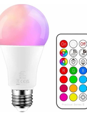Astraltech Ambiyans Aydınlatma RGB Led Lamba Kumandalı Renk Değiştirebilen