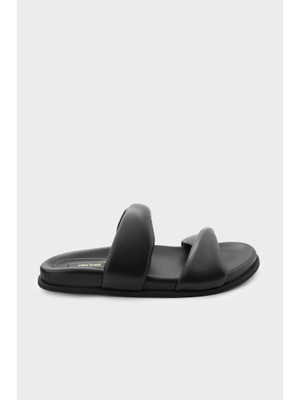 Derinet Hakiki Deri Comfort Taban Kadın Terlik