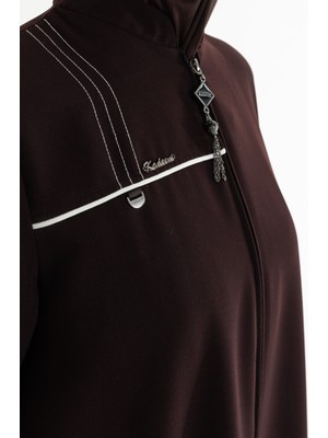 Kadeem Giyim Yağmur Buhara Ferace Kahverengi- 422630