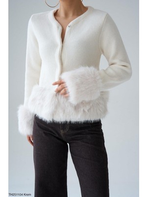 Butik Belvita Kolları Kürklü Hırka