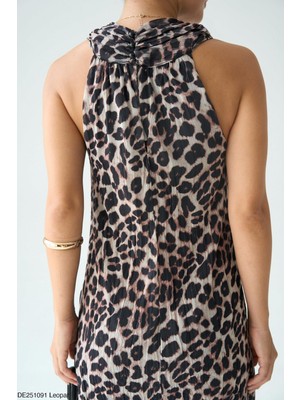 Butik Belvita Leopar Desen Elbise