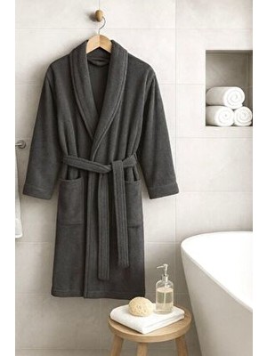 Lunga Vita Lüks Pamuk Gramajlı Bornoz