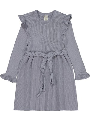 Beybek Triko 12-36 Ay Elbise - Mavi 12-18 Ay