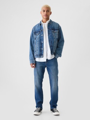 Gap Erkek Mavi GapFlex Washwell™ Straight Jean Pantolon