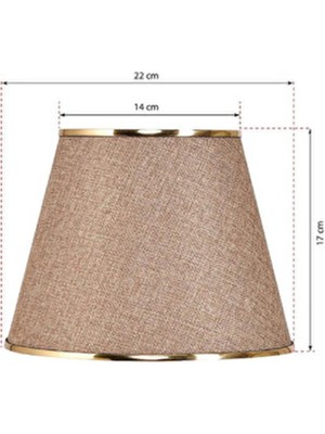 571 Store Abajur Şapkası - Yedek Şapka - Abajur Başlığı -Kumaş Başlık