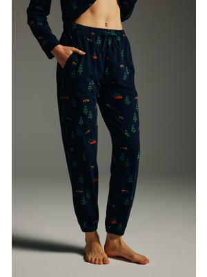 Hays Kadın Pamuklu Uzun Pijama Altı