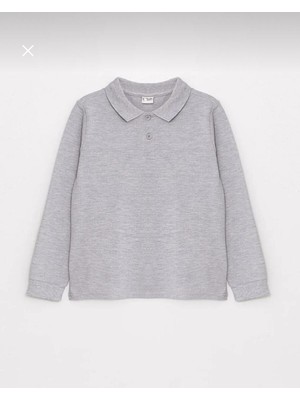 Dıgıl Kids Çocuk Polo Yaka Okul T-Shirt Uzun Kol
