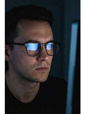 Sun Factory SUNSTOP Sunfactory Modeli Mavi Işık Filtreli Unisex Siyah Renk Ekran Gözlüğü 8207 C0101