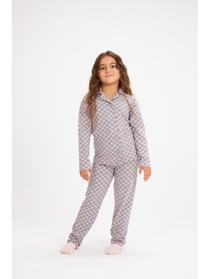 Lilian L40324 Catty Kız Çocuk Pijama Takımı