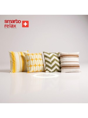 Smarto Relax Içi Dolgulu 4'lü Kırlent  45X45 cm Kare – Salon & Berjer Kırlenti