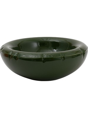 Home StudyoMick-Moss Gloss Yeşil Seramik Kase 32 cm