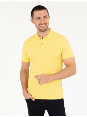Pierre Cardin Mavi Slim Fit Polo Yaka Basic Tişört 50262660-VR007