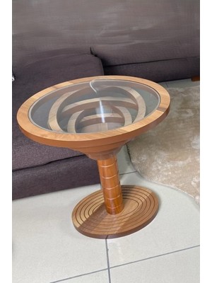 Evnesya Hürrem Yan Sehpa  Ceviz