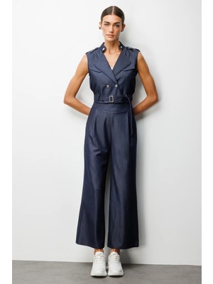 On Triko Pile Detaylı Bol Paça Pantolon 70920