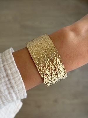 İrem Yıldız Çelik Gold Dokulu Kelepçe