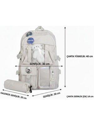 Okul Sırt Çantası 14' Laptop Bölmeli Genç Kız-Erkek Siyah Ilkokul - Ortaokul - Lise