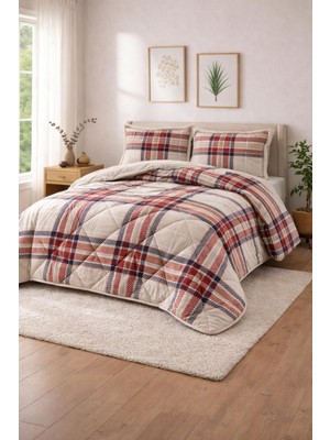 Merinos Çift Kişilik Comforter Yorgan Seti  Peluş Dokulu 3 Parça