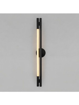 Mikro Aydınlatma Samsung Ledli Dekoratif Banyo Ayna Duvar Tablo Yatakodası Salon Aplik Aydınlatma Siyah Günışığı 60CM