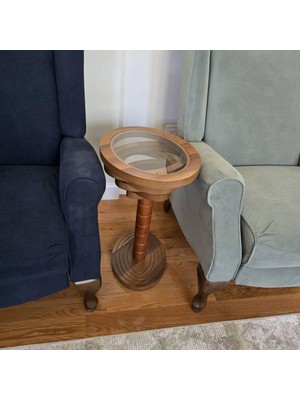 Evnesya Sedef Yan Sehpa  Ceviz