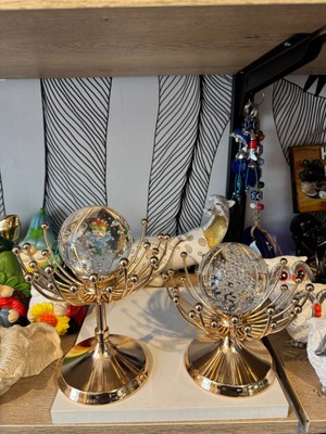 Atak Hediyelik Dekoratif Kristal 2'li Küre Obje Biblo