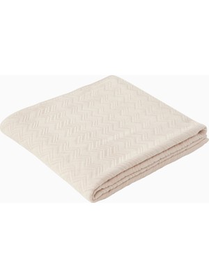 Missoni Zigzag Desenli %100 Pamuk Banyo Havlusu, Bej