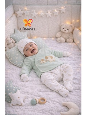 Little Life Yenidoğan 5li Askı Hastane Çıkışı Erkek Bebek Fil Desenli Yenidoğan Seti