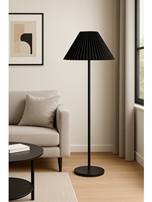 Vinner LMD-FR03 Conic Statik Siyah Metal Lambader - Siyah Kırma