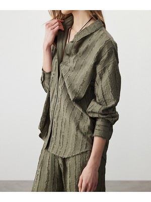 Miss İpekyol Dokulu Düşük Omuz Gömlek IS1260025098022