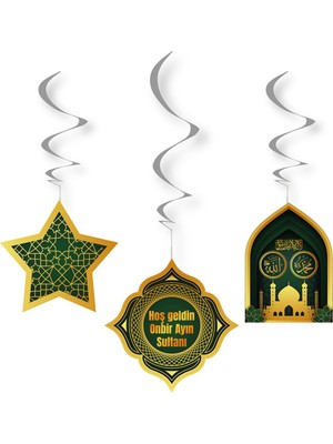 Yeşil Ramazan Sarkıt Süsü, Hoşgeldin Onbir Ayın Sultanı, Şık Dekorasyon