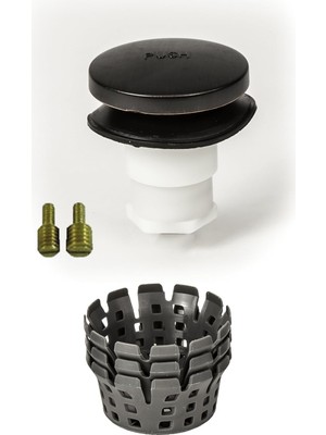 Skygo Evrensel Parmak Dokunuşu (Uç Burun, Ayakla Çalışan) Banyo Küveti/küvet Tahliye Tıkacı 3/8 Inç ve 5/16 Inç Bağlantı Elemanları Içerir