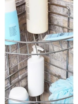 Skygo Tekno-Tel BK032 2 Katlı Duş Rafı ve Sabunluk, Krom