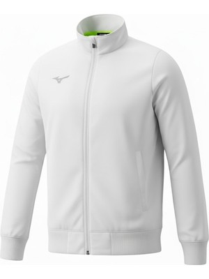 Mizuno Core Jacket Erkek Sweatshirt Beyaz