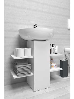 Iyimi Modern Raflı Lavabo Altı Banyo Dolabı Banyo Düzenleyici