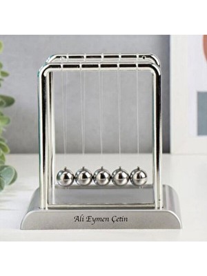 Keyfim Shop Isme Özel Newton Balans Orta Boy Denge Topları 14CM