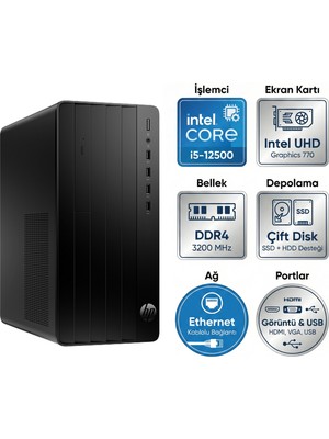 Hp Pro Tower 290 G9 Intel Core I5-12500 32GB 1tb SSD Freedos Masaüstü Bilgisayar B70VDAT 004