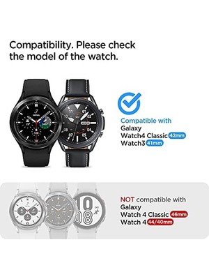 Aesco Galaxy 4 (42MM) / 3 (41MM) Cam Ekran Koruyucu Kolay Kurulum Glas.tr Ez Fit Slim Hd (2 Adet) - AGL03747