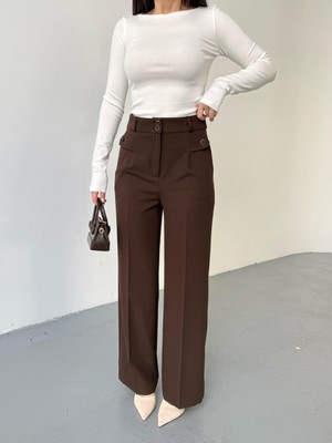 Vuntal Çift Düğmeli Şık Pantolon