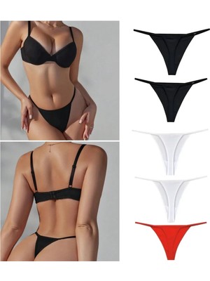 Gecko Collection Kadın String Tanga Külot 5 Adet