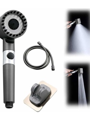 Astraltech Duş Başlığı Yüksek Basınçlı Masaj Taraklı 3 Kademeli