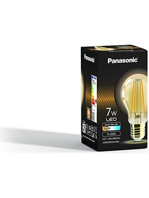 Aesco E27 Fil Lamba, Sarı Işık 7W 630LM 2000K Gold