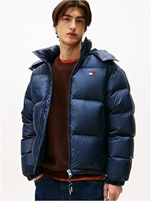 Tommy Hilfiger Tjm Alaska Down Puffer Ext Erkek Mavi Mont - DM0DM22036