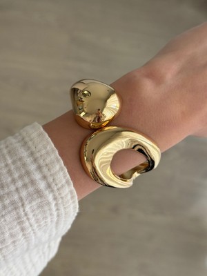 İrem Yıldız Çelik Yaylı Gold Kelepçe