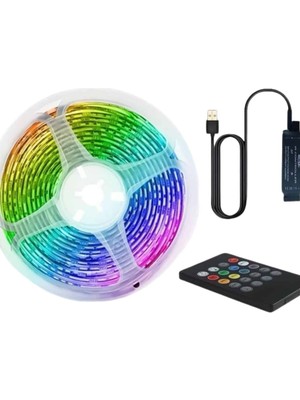 Astraltech RGB Şerit Led 10 Metre Led Işık Kumanda ile Kontrol RGB