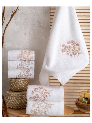 Buldan Üretimi Çeyizlik Nakışlı Fulya 6'lı Mutfak Havlusu I 30X50