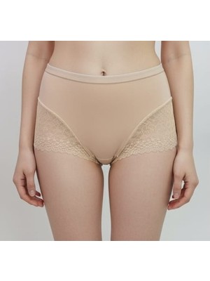 Value Kadın Yüksek Bel Dantelli Pamuklu Külot