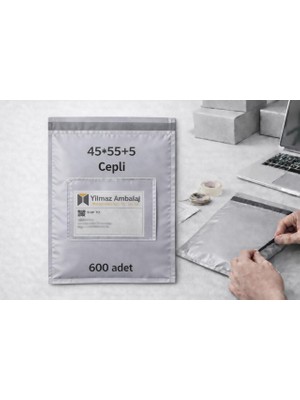 Ambalaj İstanbul 45*55+5 Cepli Kargo Poşeti 600 ADET