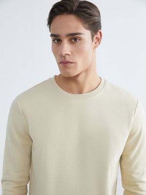 Lc Waikiki Yeni Sezon Bisiklet Yaka Erkek Kalın Sweatshirt