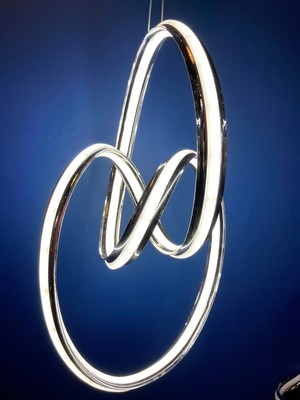 LUNOX Orbit Halo Spiral Halka Modern Tasarım LED Sarkıt Avize